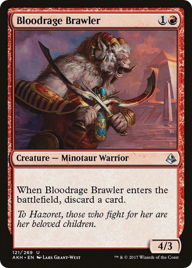 Image for Bloodrage Brawler (121) (AKH) - Magic: The Gathering