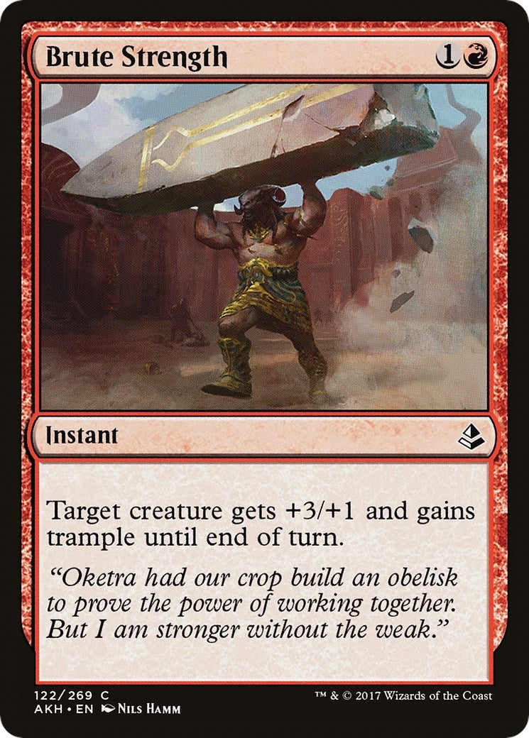 Image for Brute Strength (122) (AKH) - Magic: The Gathering