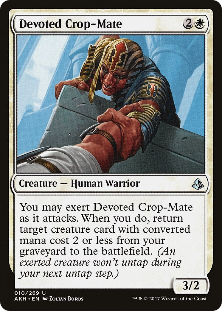 Image for Devoted Crop-Mate (10) (AKH) - Magic: The Gathering