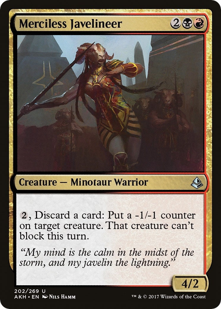 Image for Merciless Javelineer (202) (AKH) - Magic: The Gathering