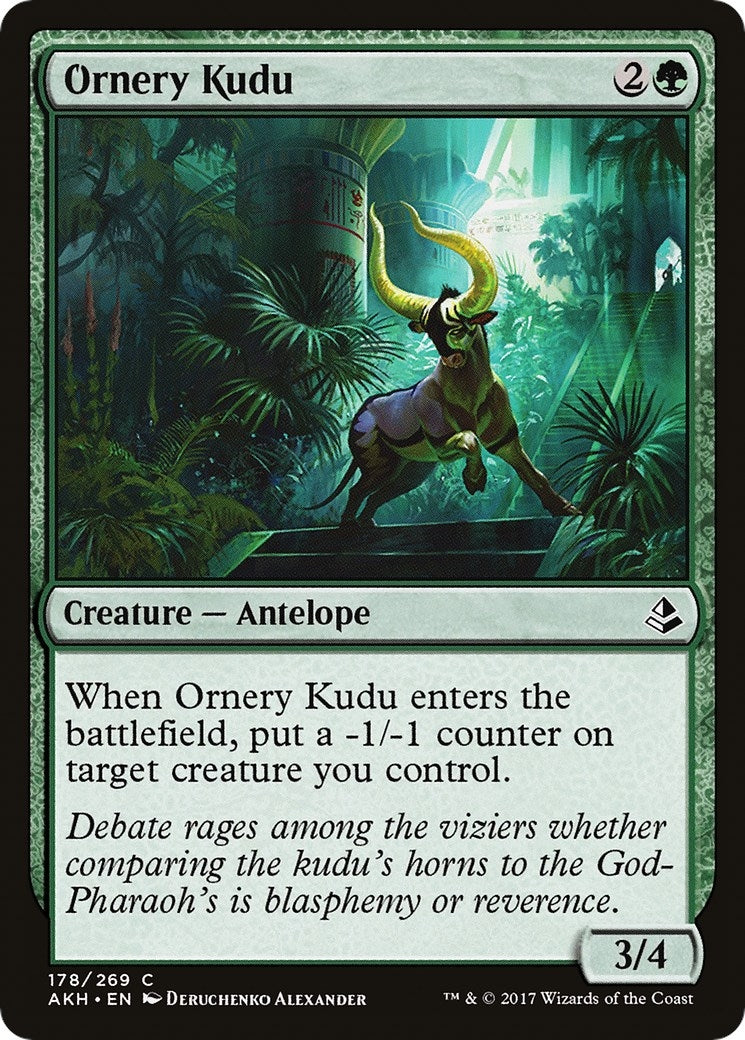 Image for Ornery Kudu (178) (AKH) - Magic: The Gathering