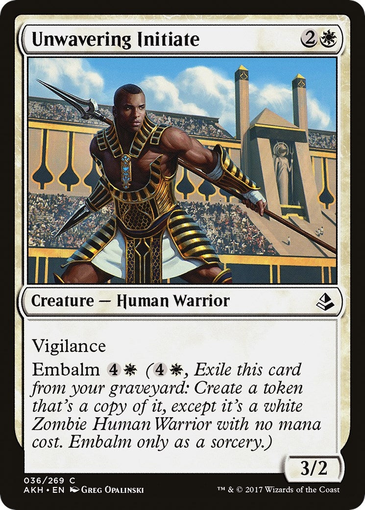 Image for Unwavering Initiate (36) - Magic: The Gathering