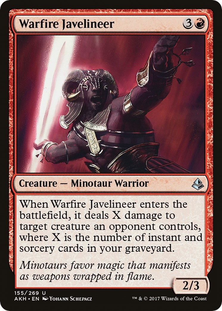 Image for Warfire Javelineer (155) - Magic: The Gathering