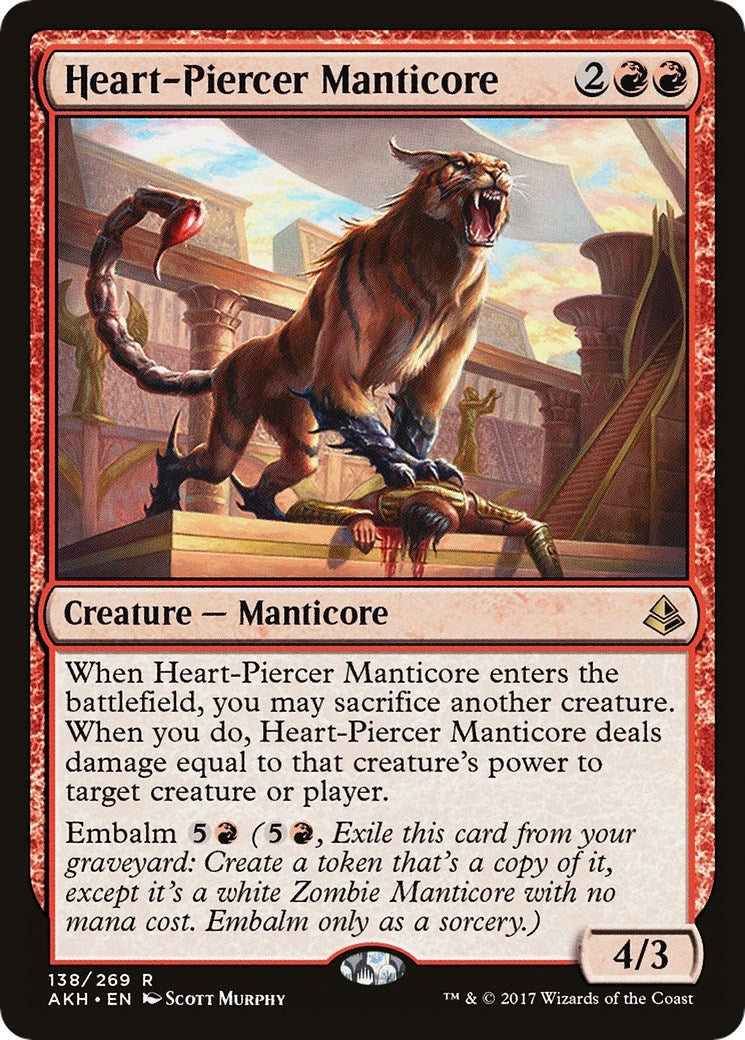 Image for Heart-Piercer Manticore (138) (AKH) - Magic: The Gathering