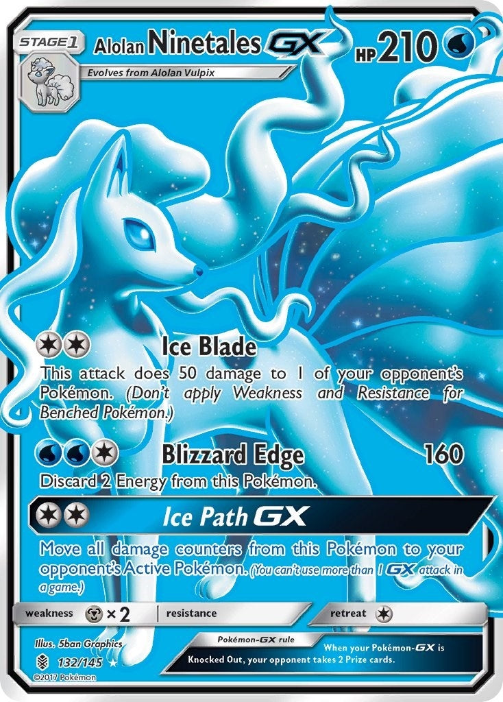 Image for Alolan Ninetales GX (Full Art) (132/145) (SM02) - Pokemon