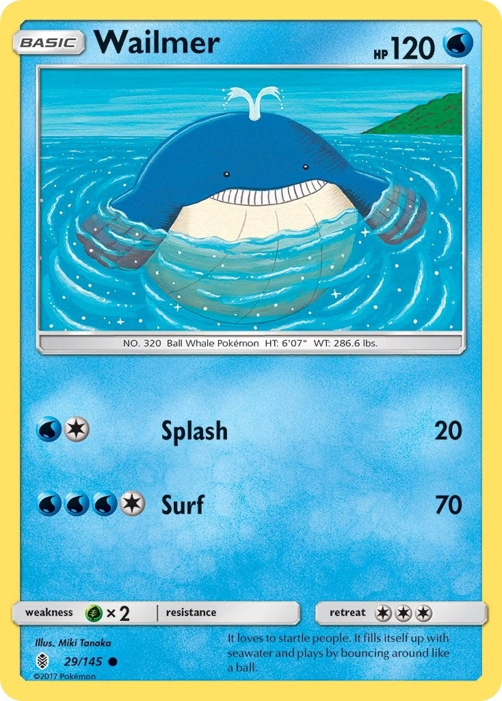 Image for Wailmer (29/145) (SM02) - Pokemon