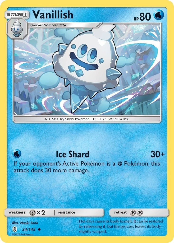 Image for Vanillish (34/145) (SM02) - Pokemon