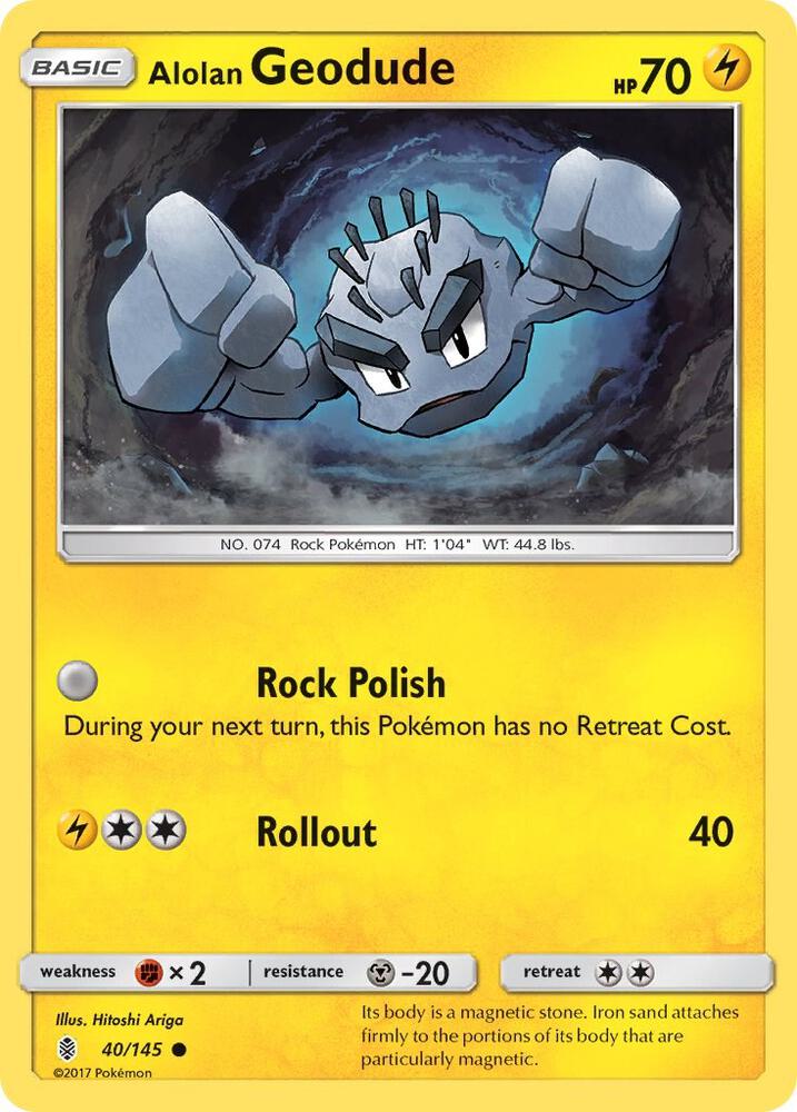 Alolan Geodude (40/145) (SM02)