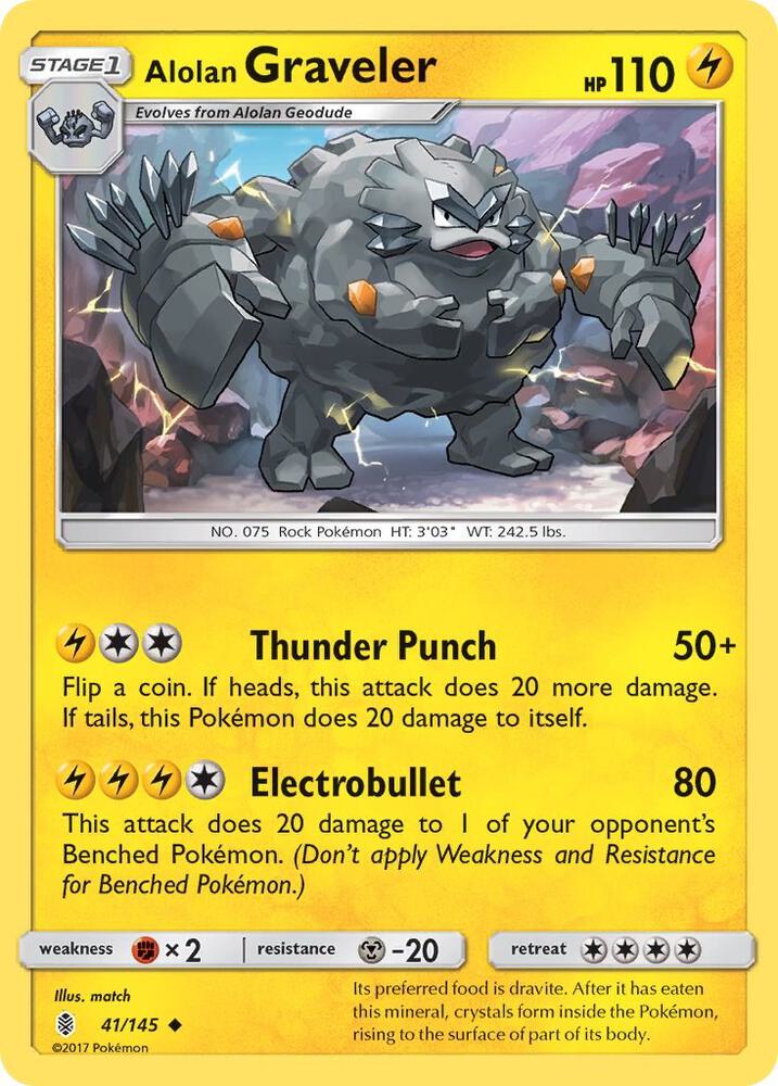 Alolan Graveler (41/145) (SM02)