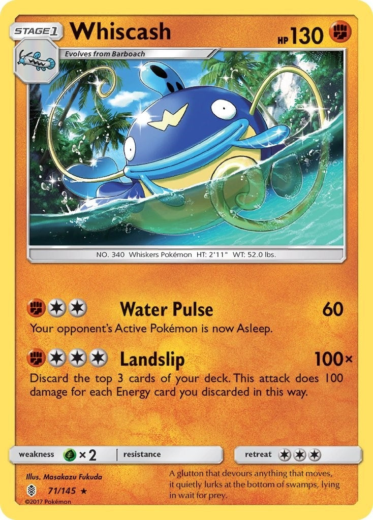 Image for Whiscash (71/145) (SM02) - Pokemon