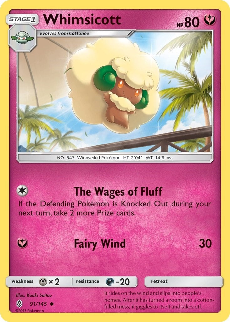 Image for Whimsicott (91/145) (SM02) - Pokemon