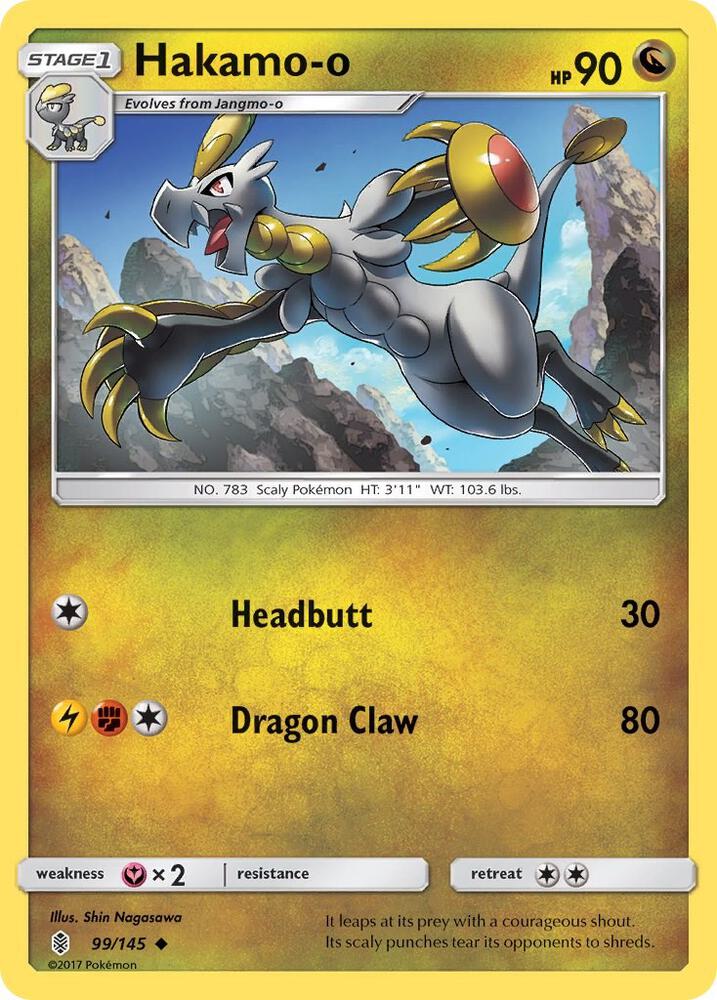 Image for Hakamo-o (99/145) (SM02) - Pokemon