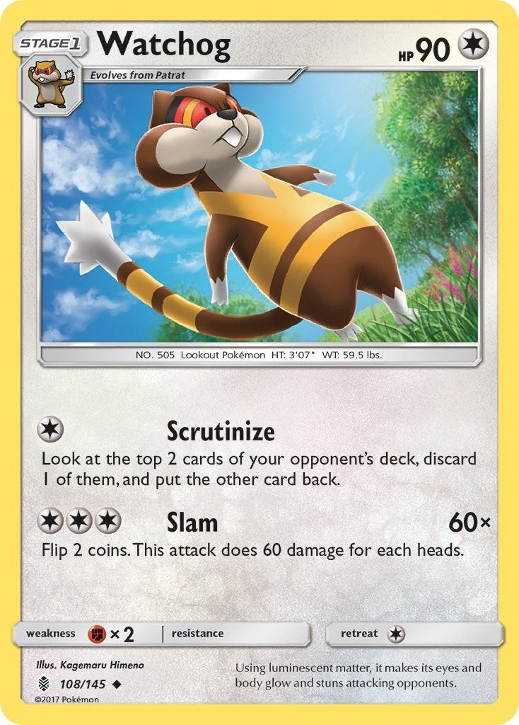 Image for Watchog (108/145) (SM02) - Pokemon