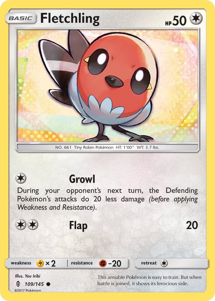 Image for Fletchling (109/145) (SM02) - Pokemon