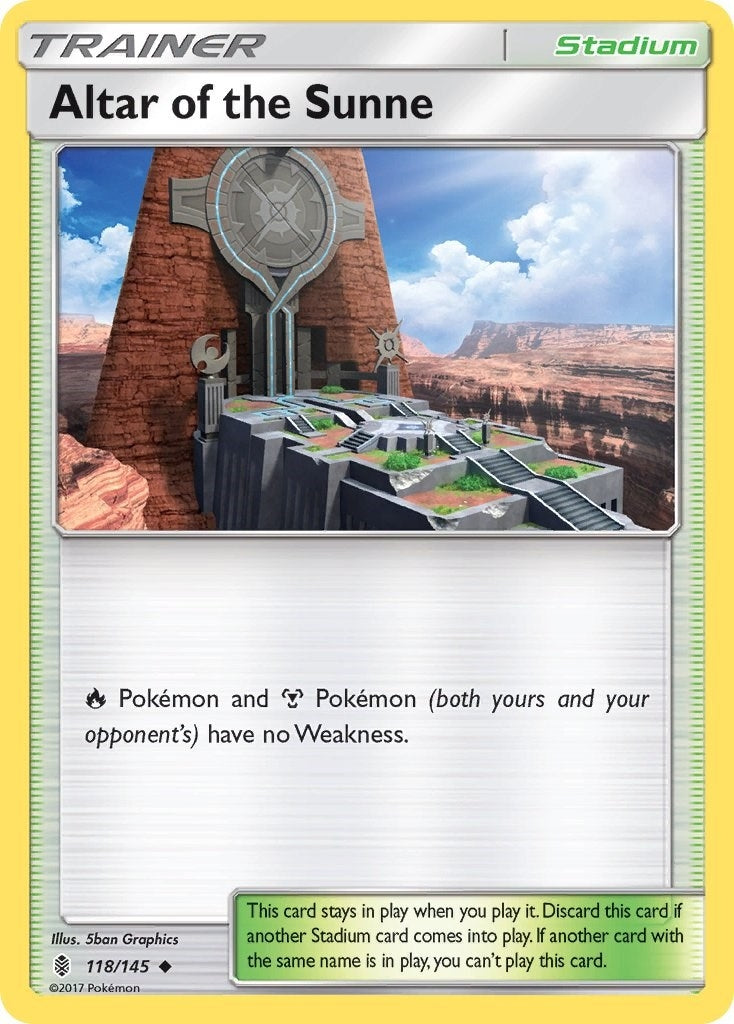 Image for Altar of the Sunne (118/145) (SM02) - Pokemon