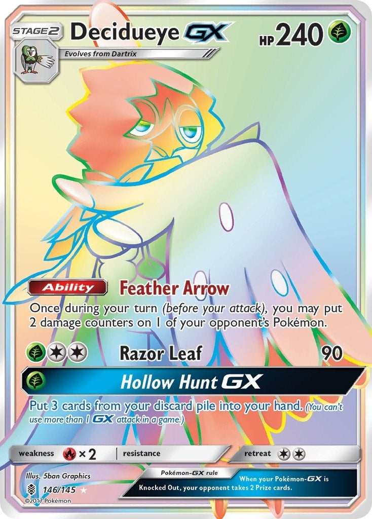 Image for Decidueye GX (Secret) (146/145) (SM02) - Pokemon