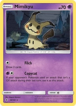 Image for Mimikyu - 58/145 (SM Guardians Rising) (058/145) (PR) - Pokemon