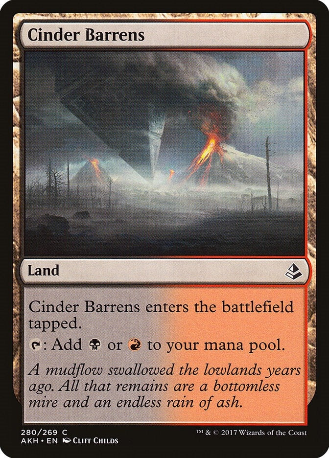 Image for Cinder Barrens (280) (AKH) - Magic: The Gathering