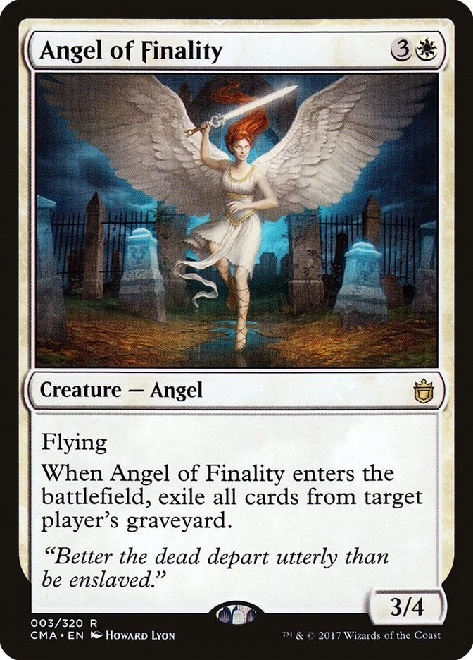 Image for Angel of Finality (3) (CMA) - Magic: The Gathering