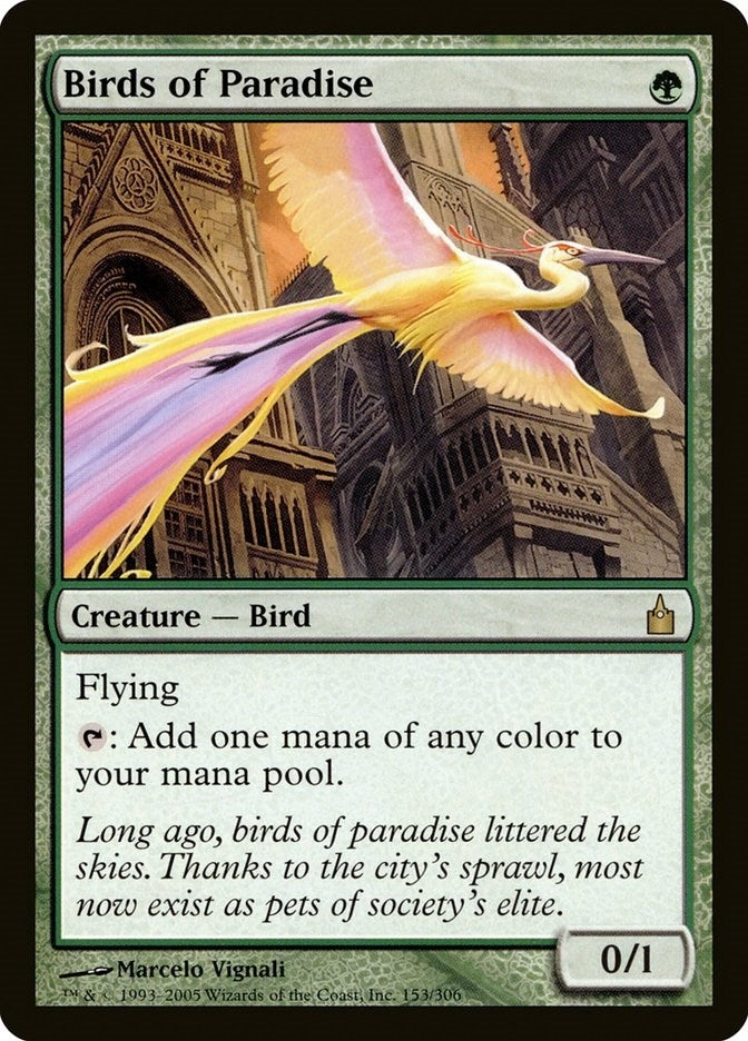 Image for Birds of Paradise (153) - Magic: The Gathering
