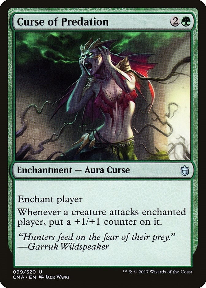 Image for Curse of Predation (99) - Magic: The Gathering