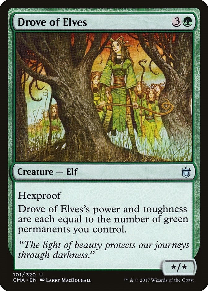Image for Drove of Elves (101) - Magic: The Gathering