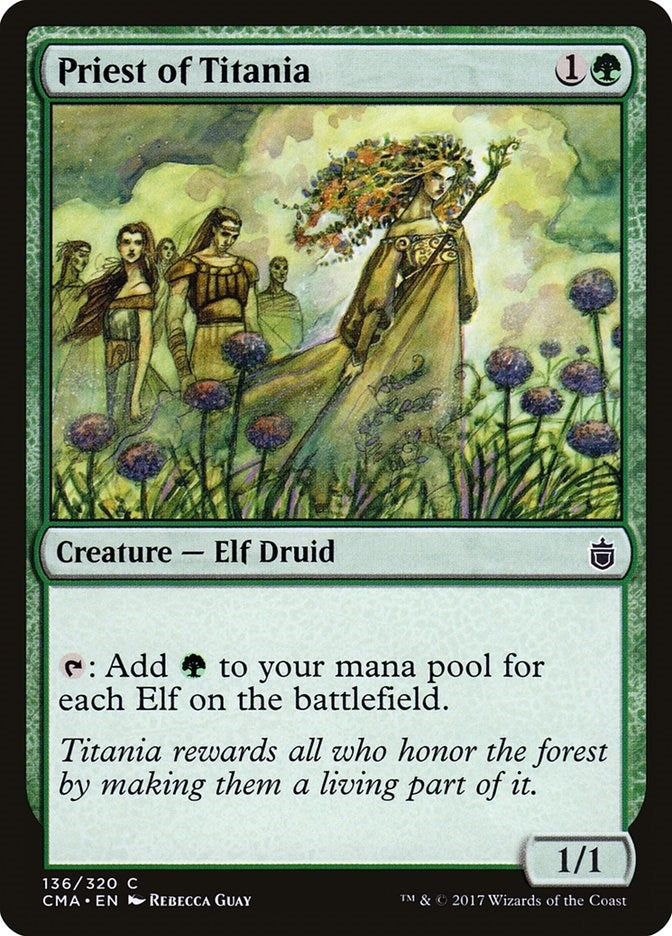 Image for Priest of Titania (136) (CMA) - Magic: The Gathering