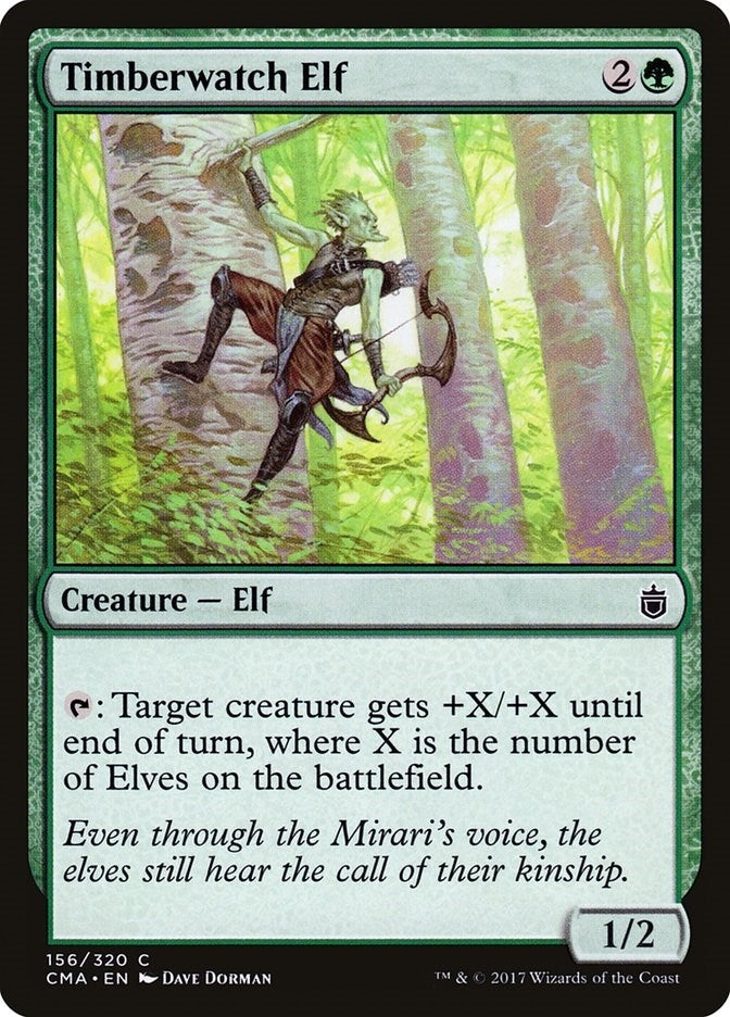Image for Timberwatch Elf (156) - Magic: The Gathering
