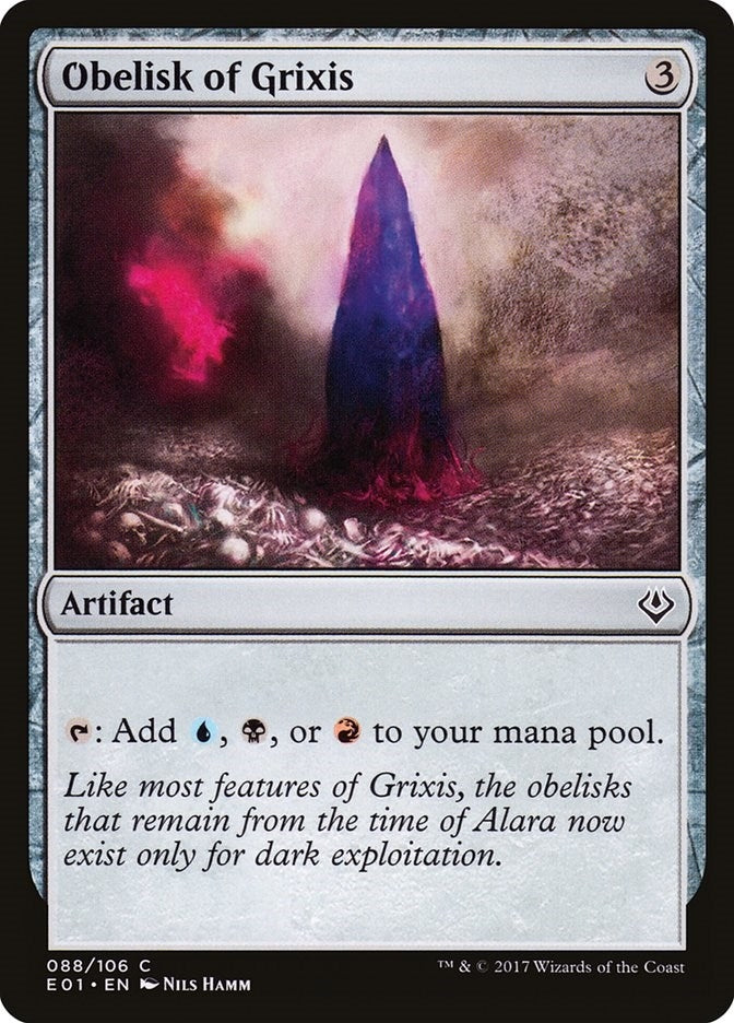 Image for Obelisk of Grixis (88) (AC2) - Magic: The Gathering