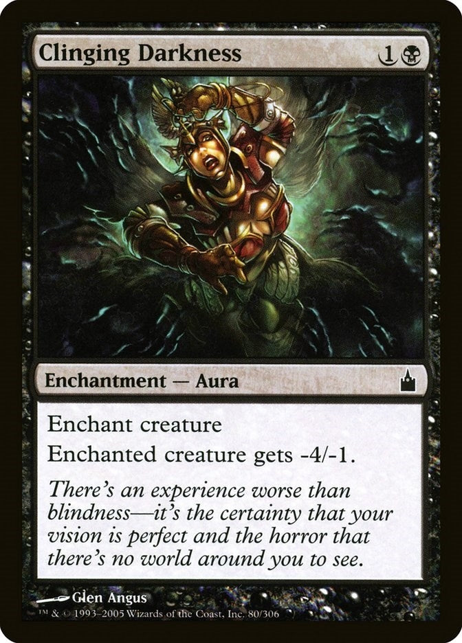 Image for Clinging Darkness (80) - Magic: The Gathering