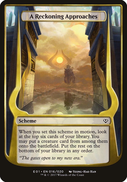 Image for A Reckoning Approaches (Archenemy: Nicol Bolas) (16) (OVER) - Magic: The Gathering