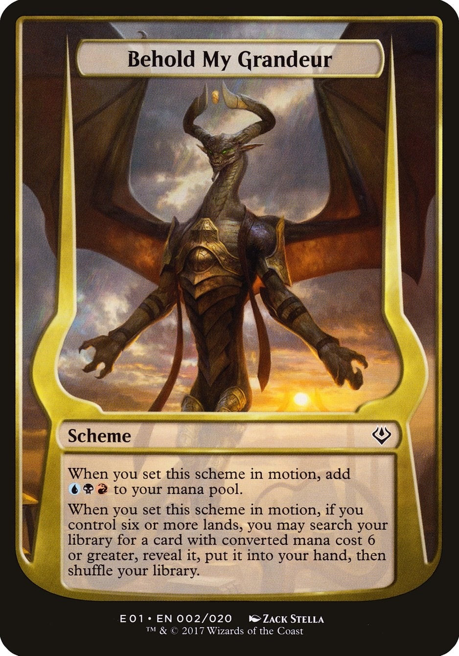 Image for Behold My Grandeur (Archenemy: Nicol Bolas) (2) - Magic: The Gathering