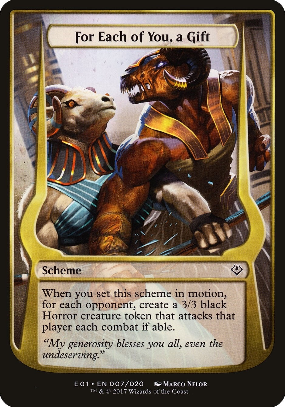 Image for For Each of You, a Gift (Archenemy: Nicol Bolas) (7) - Magic: The Gathering