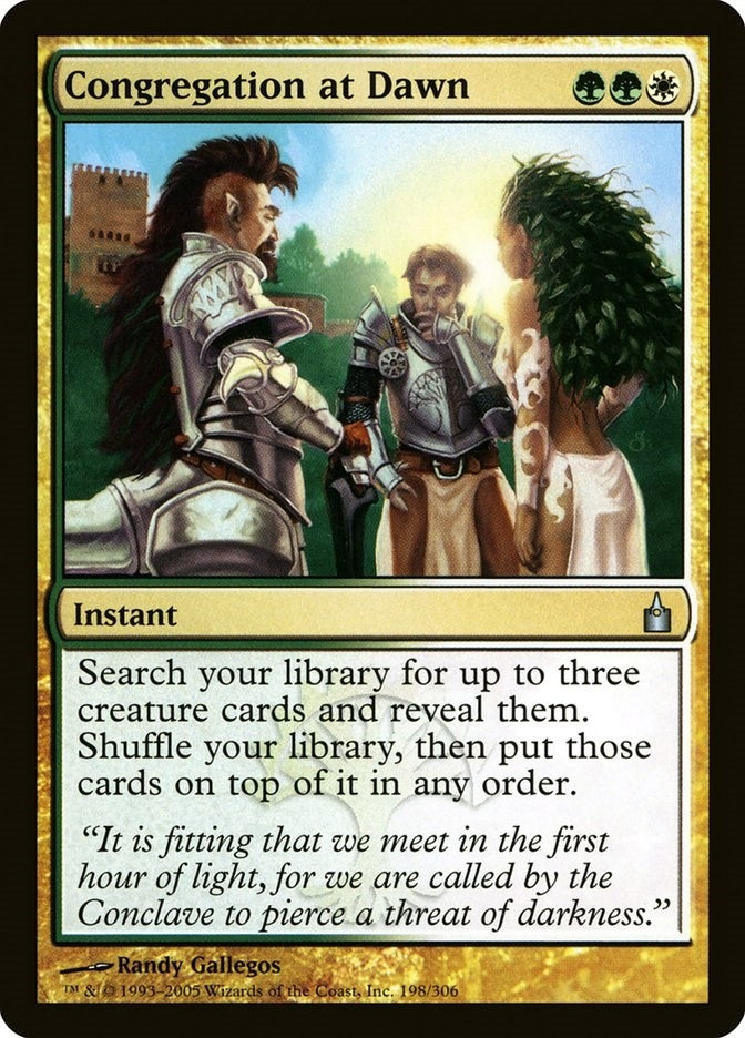 Image for Congregation at Dawn (198) - Magic: The Gathering