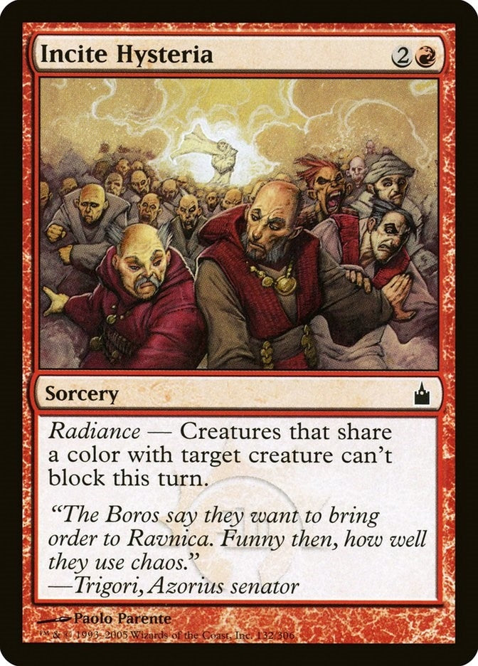Image for Incite Hysteria (132) - Magic: The Gathering