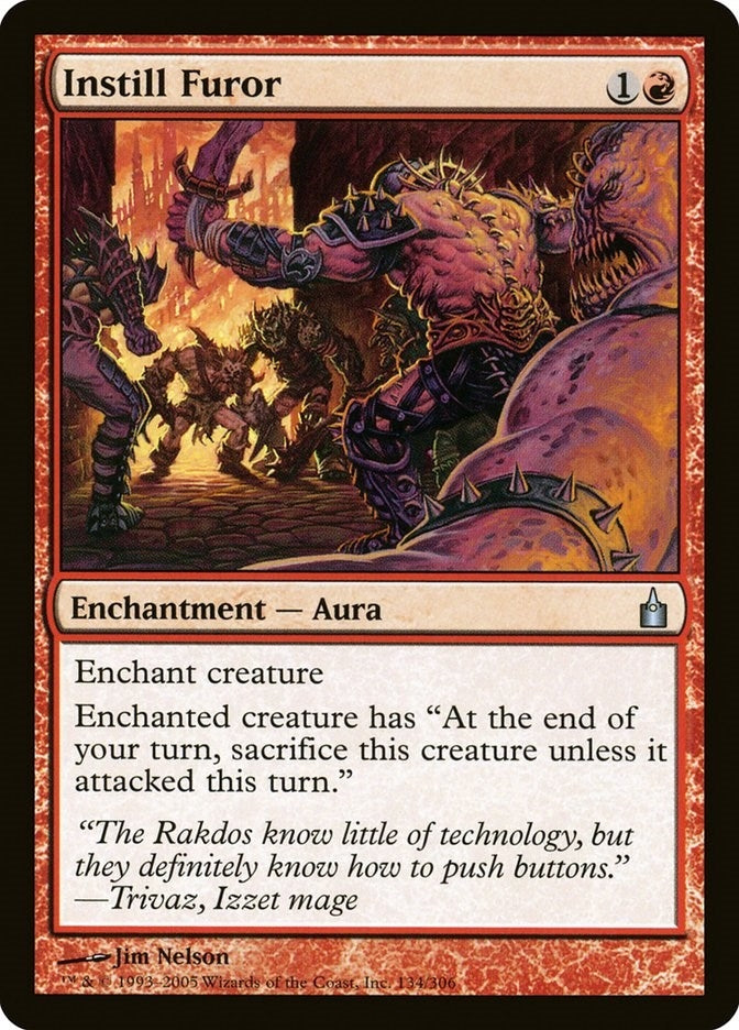 Image for Instill Furor (134) - Magic: The Gathering