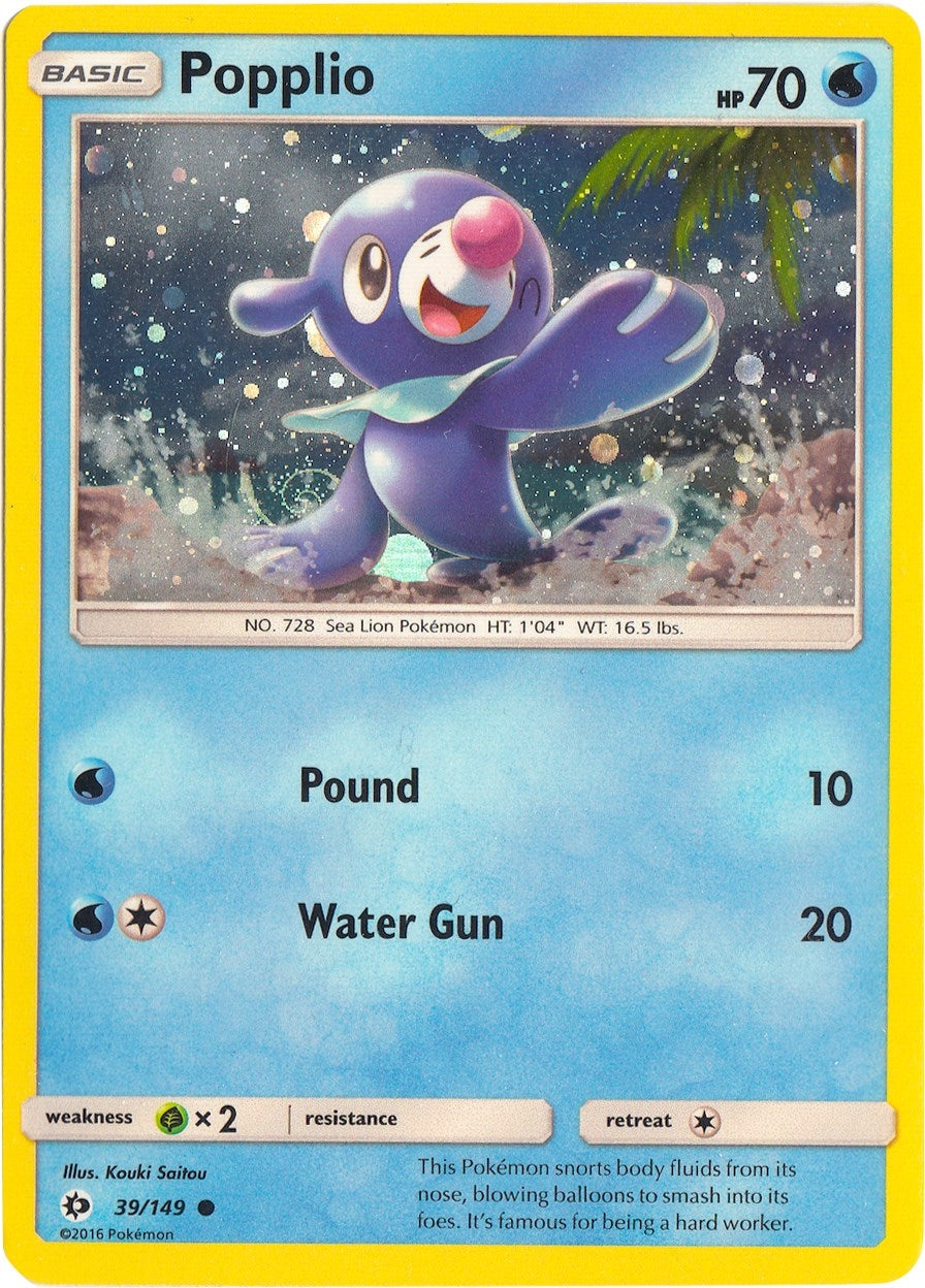 Image for Popplio - 39/149 (Cosmos Holo) (039/149) (MCAP) - Pokemon