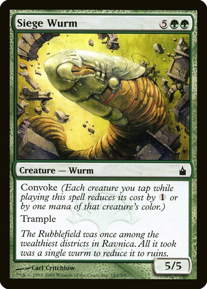 Image for Siege Wurm (183) - Magic: The Gathering