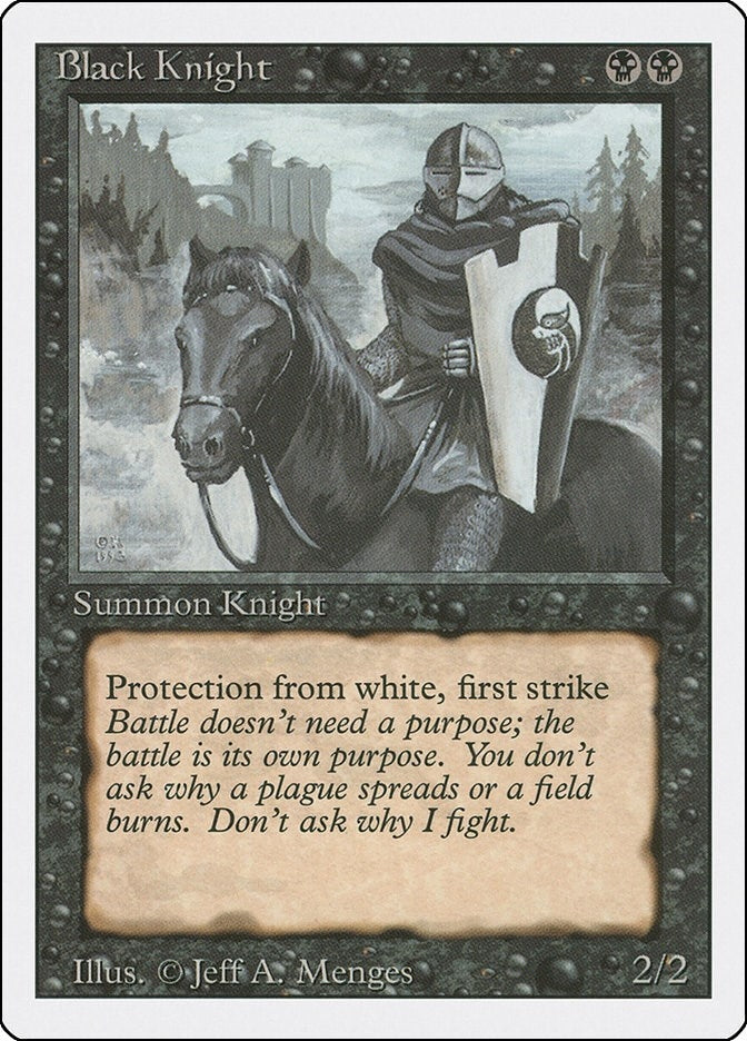 Image for Black Knight (3ED) - Magic: The Gathering