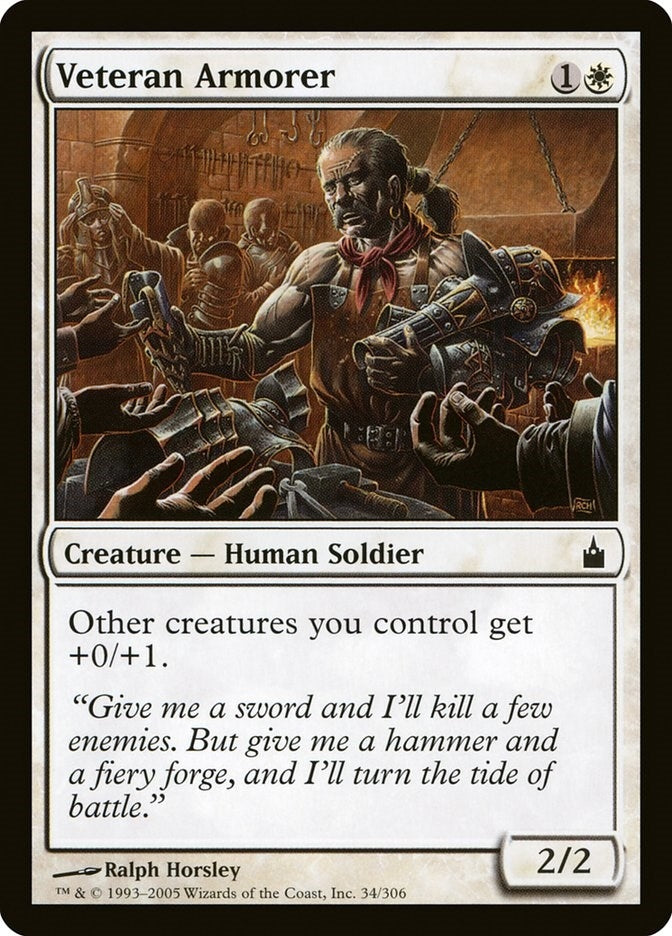 Image for Veteran Armorer (34) - Magic: The Gathering
