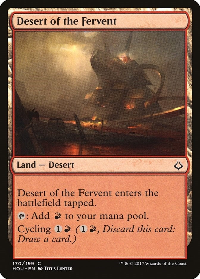 Image for Desert of the Fervent (170) (HOU) - Magic: The Gathering