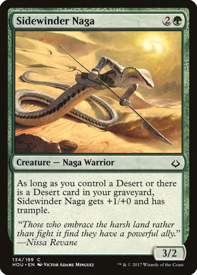 Image for Sidewinder Naga (134) (HOU) - Magic: The Gathering