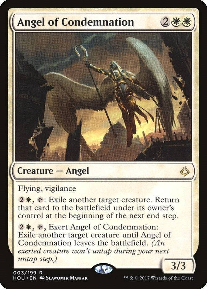 Image for Angel of Condemnation (3) (HOU) - Magic: The Gathering