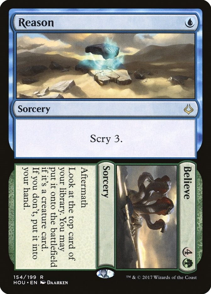 Image for Reason // Believe (154) (HOU) - Magic: The Gathering