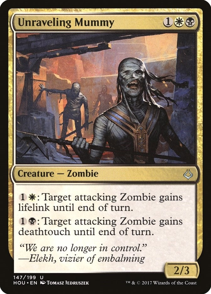 Image for Unraveling Mummy (147) (HOU) - Magic: The Gathering