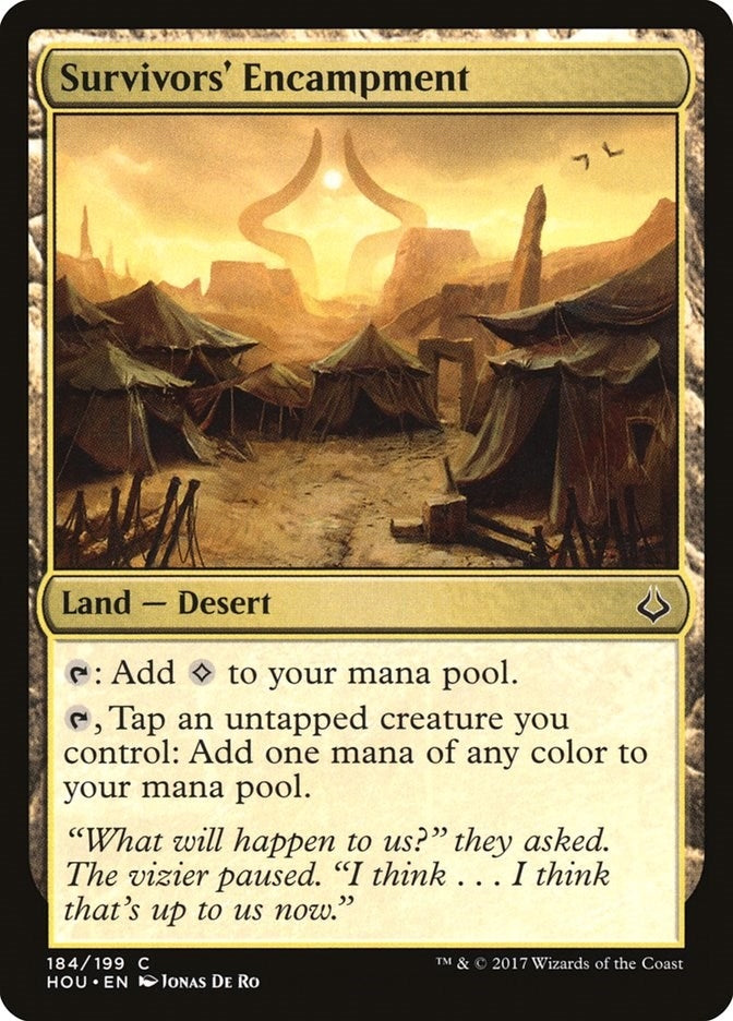 Image for Survivors' Encampment (184) (HOU) - Magic: The Gathering