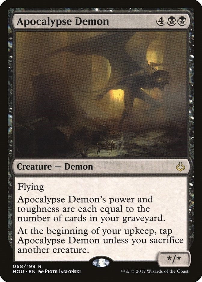 Image for Apocalypse Demon (58) (HOU) - Magic: The Gathering