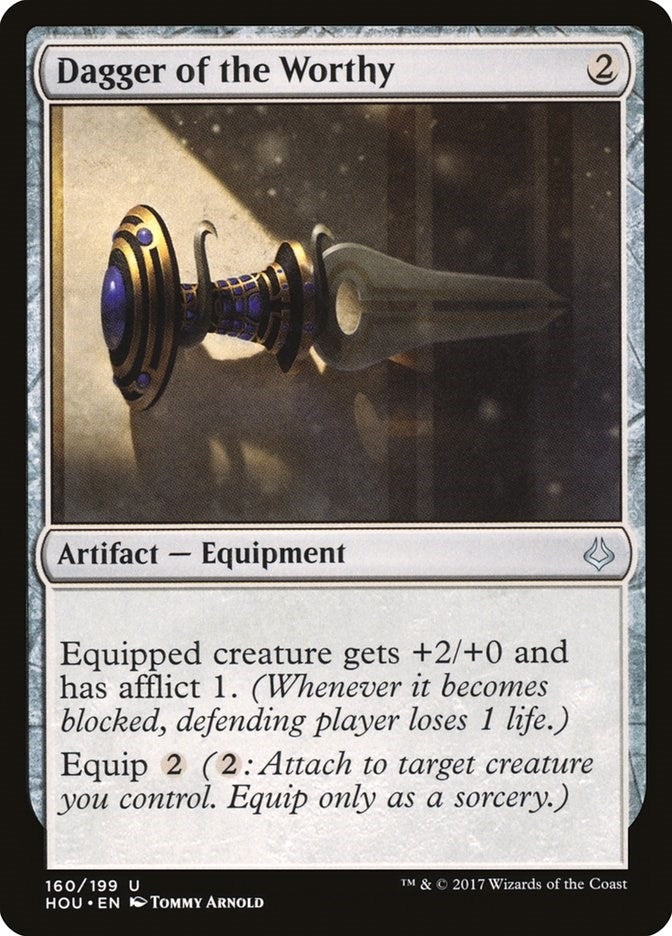 Image for Dagger of the Worthy (160) (HOU) - Magic: The Gathering