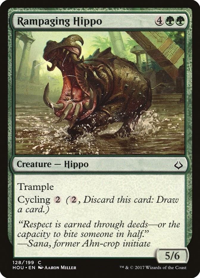 Image for Rampaging Hippo (128) (HOU) - Magic: The Gathering
