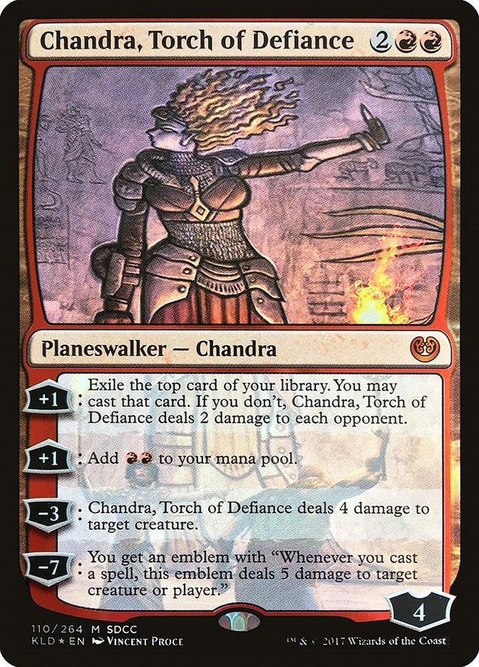 Image for Chandra, Torch of Defiance (SDCC 2017 Exclusive) (110) - Magic: The Gathering